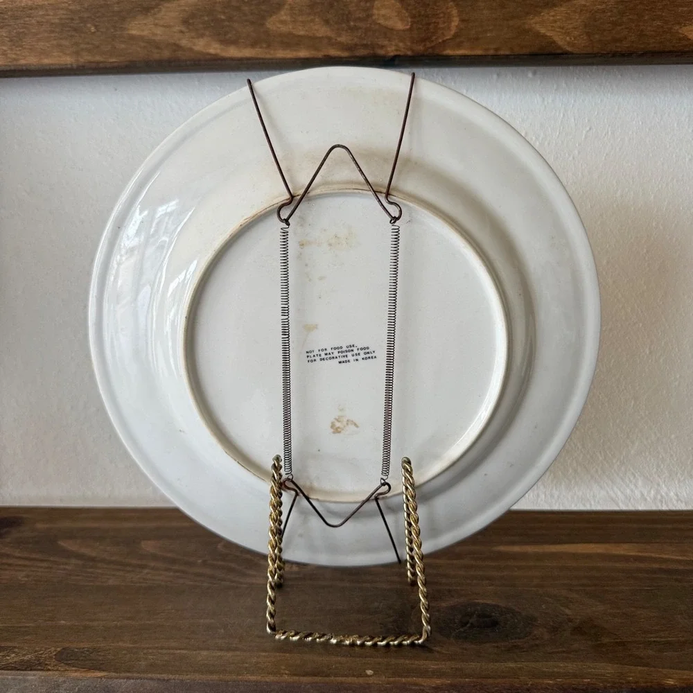 Vintage Florida Souvenir Decorative Plate Palm Tree Sunset Beach Retro Wall‎ Dec